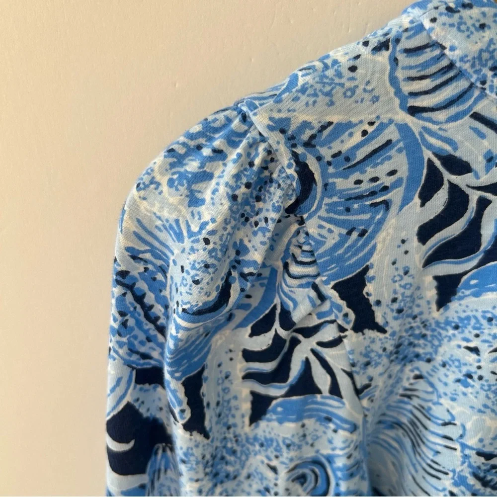 Lilly Pulitzer Women’s Cass Dress in Bonaire Blue Coastal Constellation, Size XS - Picture 8 of 12